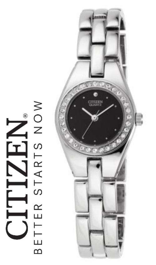 CITIZEN LADIES SWAROVSKI CRYSTAL BRACELET WATCH  **VALUE: R2900.00**