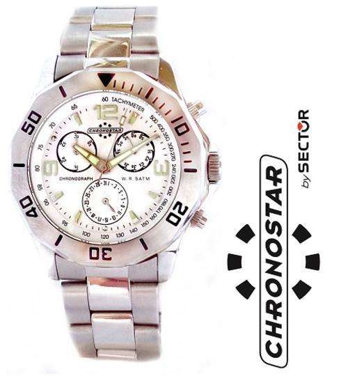 CHRONOSTAR BY SECTOR ITALIAN MADE TACHYMETER CHRONOGRAPH MENS WATCH   **VALUE: R3600.00**