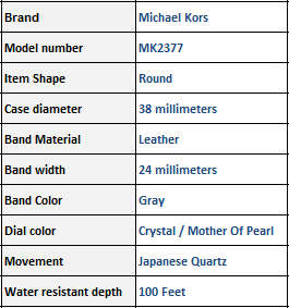 PLS READ DESCRIPTION - MICHAEL KORS CAITLIN CRYSTAL GLITZ STAINLESS STEEL LADIES WATCH  (NY8881)