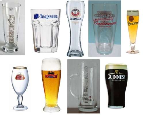 R1 CLEARANCE SALE ** BEER GLASS COLLECTION. BECKS, STELLA, ERDINGER, GUINESS, AND MORE (24 GLASSES)