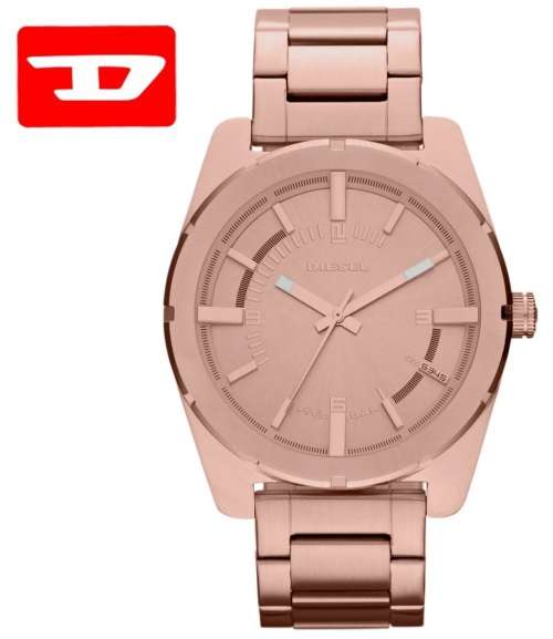 DIESEL GOOD COMPANY ROSE GOLD JUMBO SIZE WATCH **VALUE: R4299.00**
