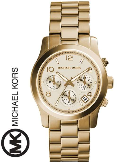 MICHAEL KORS RUNWAY GOLD CHRONOGRAPH WATCH   **VALUE: R5200.00**