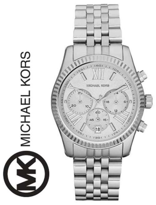 MICHAEL KORS LEXINGTON CHRONOGRAPH STAINLESS STEEL LADIES WATCH   **VALUE: R4200.00**