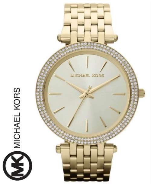 MICHAEL KORS DARCI GOLD PLATED CRYSTAL LADIES WATCH   **VALUE: R4900.00**