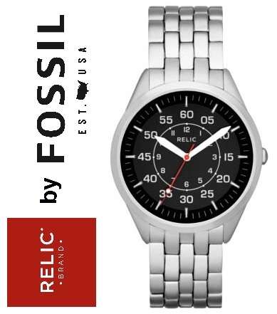 RELIC BY FOSSIL SILVERTON STAINLESS STEEL MENS WATCH (ZR12132)  **VALUE: R3100.00**