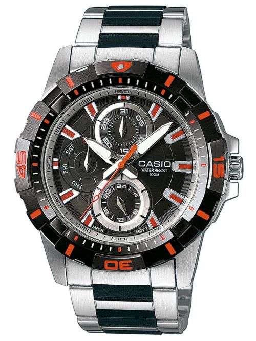 ** CASIO MENS STAINLESS STEEL 100m WATCH **VALUE: R3980.00