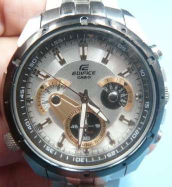 ** CASIO EDIFICE CHRONOGRAPH STAINLESS STEEL WATCH (EF-535D) **VALUE:4180.00
