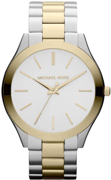MICHAEL KORS RUNWAY SILVER AND GOLD LADIES WATCH  (MK3198)  **VALUE: R5200.00**