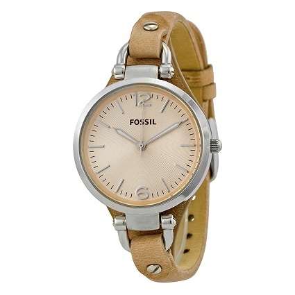 FOSSIL GEORGIA CALF SKIN STRAP LADIES WATCH (ES2830)  **VALUE: R3600.00**