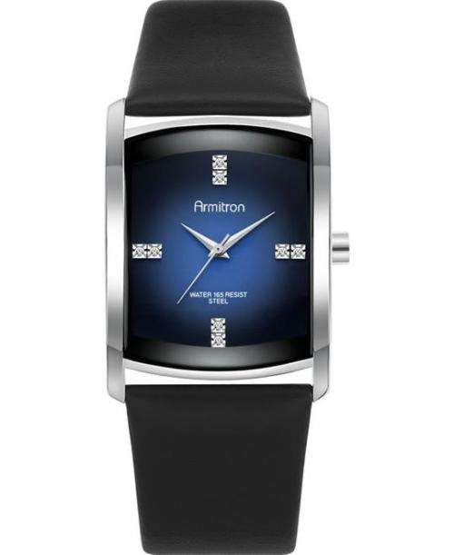ARMITRON MENS WATCH WITH CRYSTALS AND LEATHER STRAP (20/4604)  **VALUE: R2800.00**