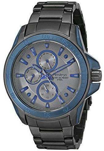 **CRAZY R1** ARMITRON BLUE ION PLATED STAINLESS STEEL WATCH (20/4838)  **VALUE: R3150.00**