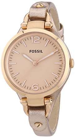 FOSSIL GEORGIA CALF SKIN STRAP LADIES WATCH (ES3413)  **VALUE: R3600.00**