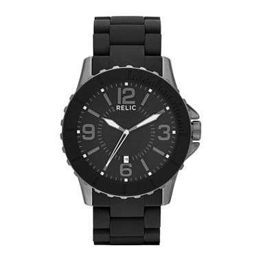 RELIC BY FOSSIL BELPORT GUN-METAL WATCH (ZR12092)  **VALUE: R3100.00**