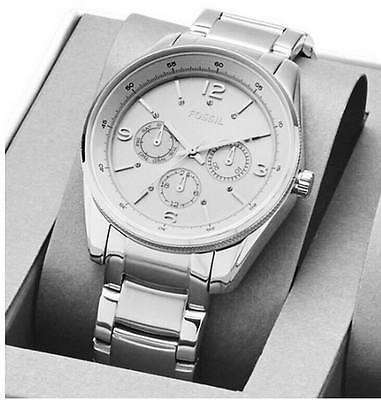 FOSSIL JUSTINE STAINLESS STEEL WITH CRYSTAL DIAL LADIES WATCH  (BQ3200) **VALUE: R4100.00**