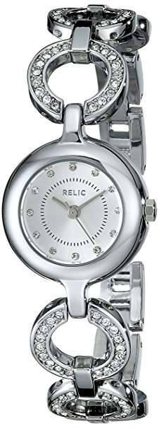 RELIC BY FOSSIL SCARLET STAINLESS STEEL CRYSTAL WATCH (ZR34289)  **VALUE: R2900.00**