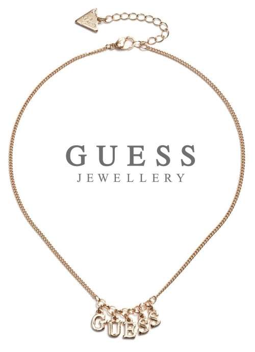 GUESS LOGO CHARM 14" NECKLACE  **RETAIL VALUE: R1200.00**
