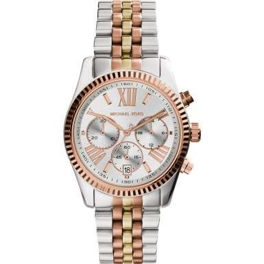 MICHAEL KORS LEXINGTON TRI-TONE GOLD LADIES WATCH (MK5735) **VALUE: R5600.00**