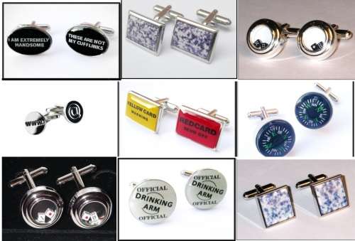 **  260+ SETS OF ASSORTED CUFFLINKS - WHOLESALE JOB LOT- VALUE R23,500.00 - CRAZY R1 START  **