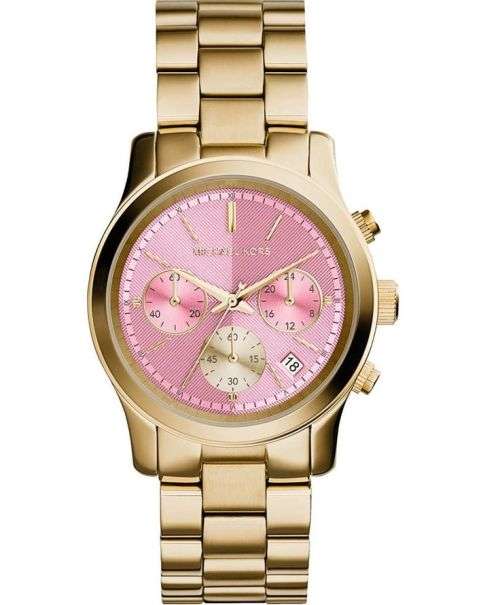 MICHAEL KORS RUNWAY CHRONOGRAPH PINK DIAL LADIES WATCH (MK6161) **VALUE: R5200.00**