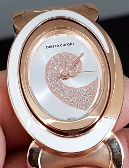 PIERRE CARDIN ROSE GOLD LADIES WATCH WITH CRYSTAL DIAL - SWISS MOVEMENT