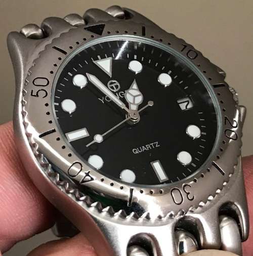 YONGDA JAPANESE MOVEMENT STAINLESS STEEL WATCH