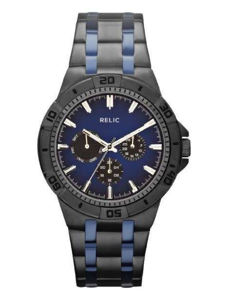 RELIC BY FOSSIL GUNMETAL ION-PLATED MENS WATCH (ZR15688)