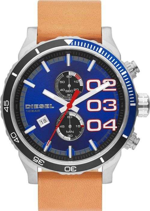 DIESEL DOUBLE DOWN 48 CHRONOGRAPH MENS WATCH  (DZ4322) - 50mm  **VALUE: R5299.00**