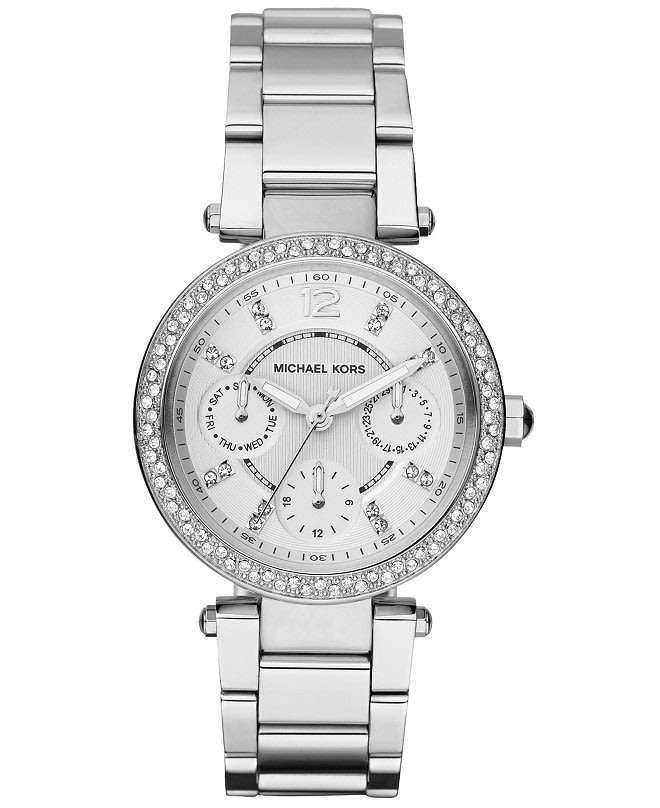 MICHAEL KORS Parker MK5615 Daydate SS Quartz Women Watch