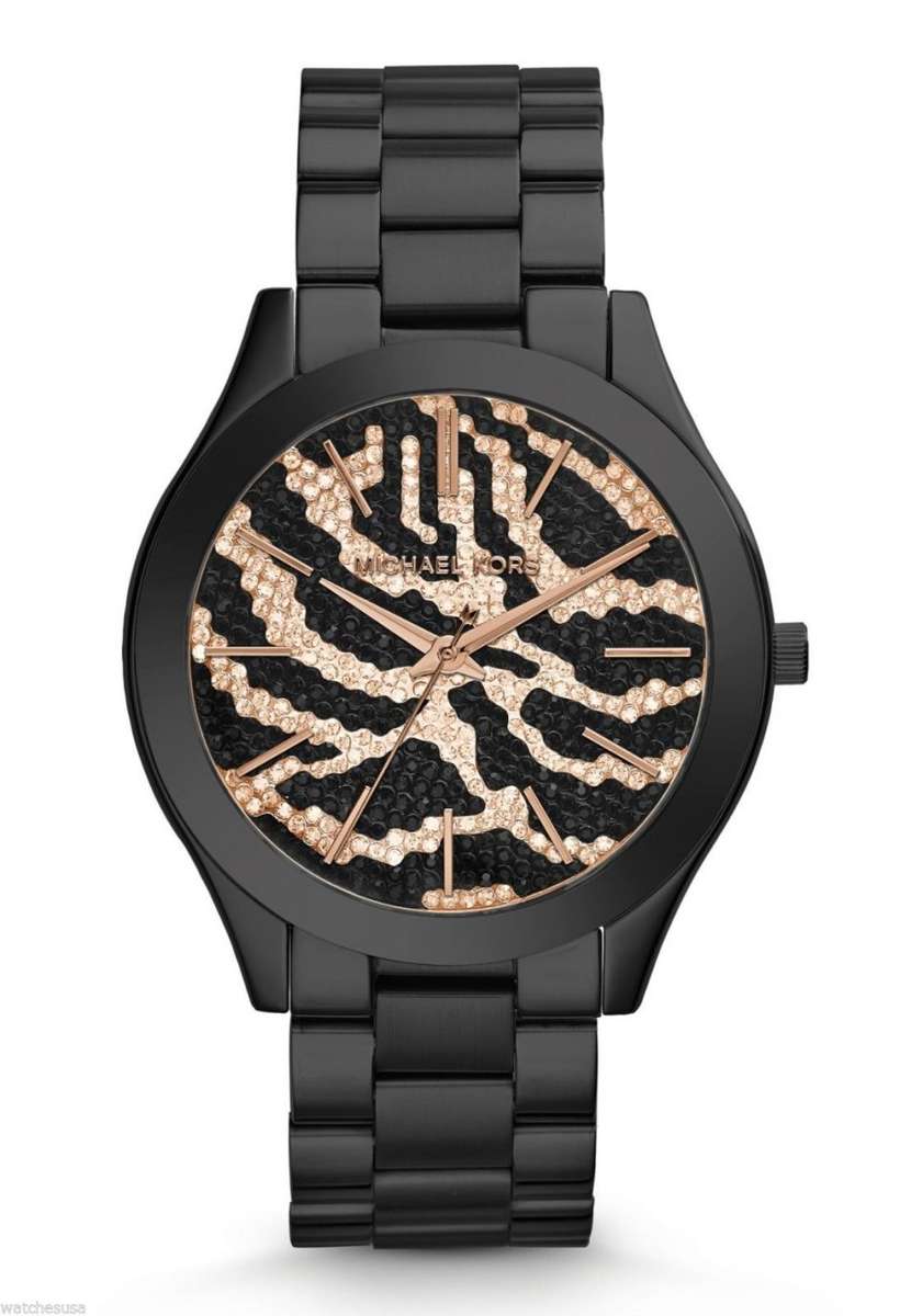 MICHAEL KORS Slim Runway MK3316 Zebra Dial Quartz Women Watch