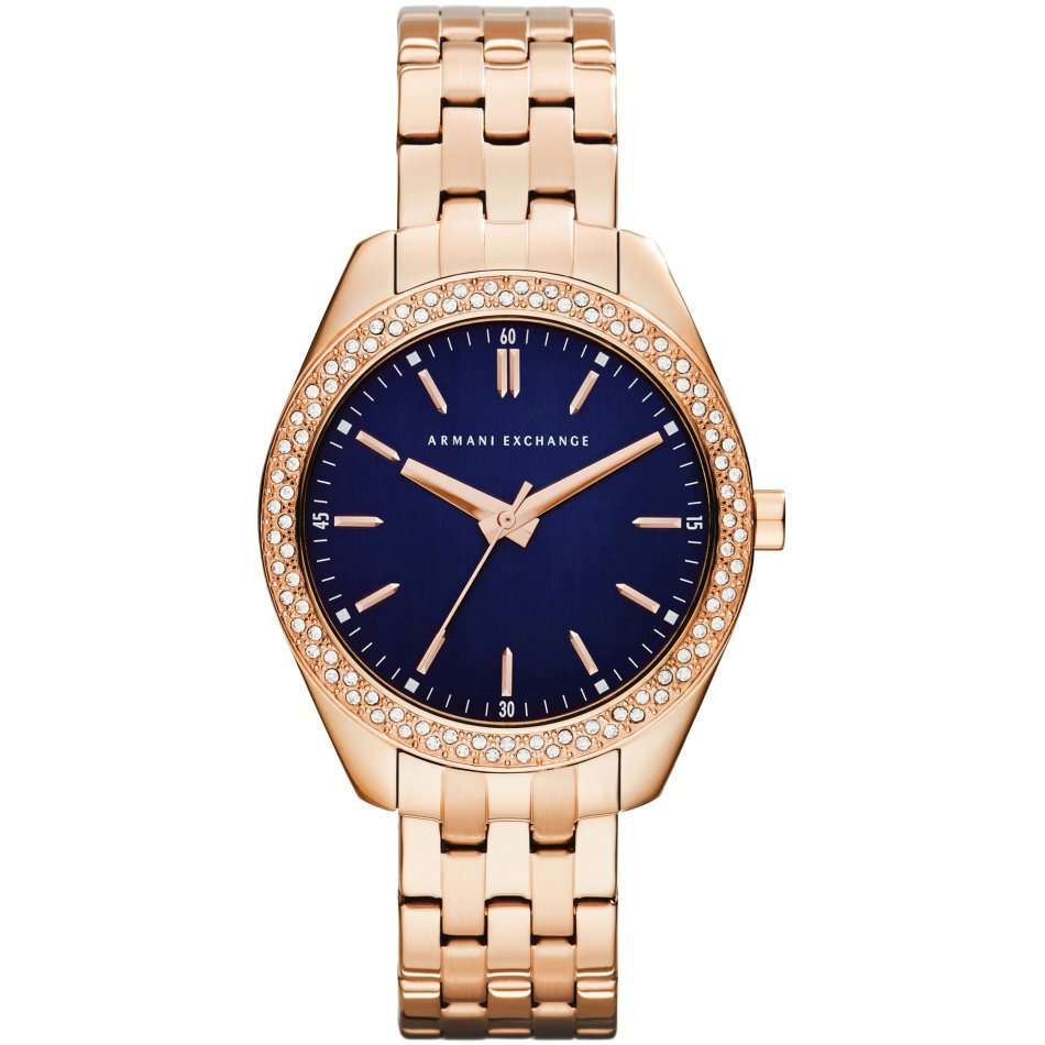 ARMANI EXCHANGE AX5511 Blue Face Rose Gold Quartz Women Watch