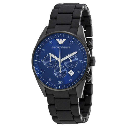 EMPORIO ARMANI AR5921 Blue Dial Chronograph Date Mens Watch