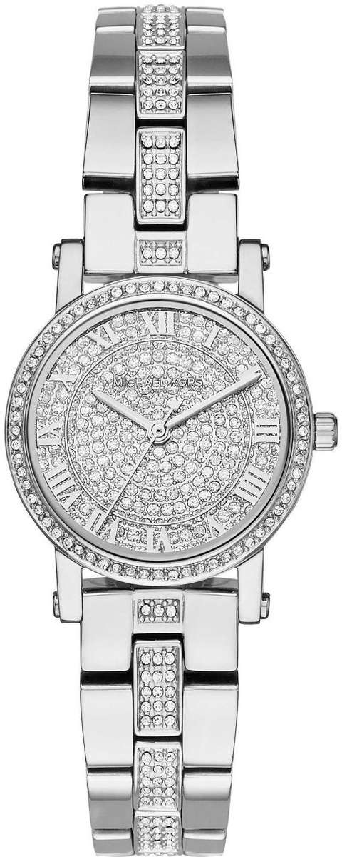 MICHAEL KORS PETITE NORIE MK3775 STAINLESS STEEL CRYSTAL WOMENS WATCH