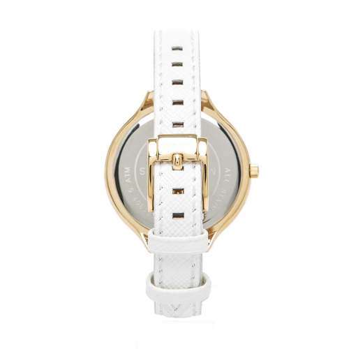 BLACK FRIDAY SALE - MICHAEL KORS WHITE LEATHER STRAP WOMENS WATCH (MK2273)
