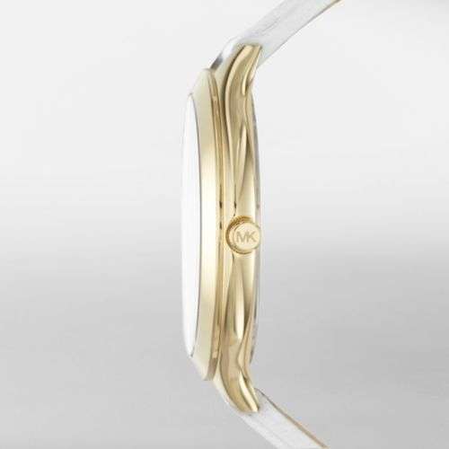 BLACK FRIDAY SALE - MICHAEL KORS WHITE LEATHER STRAP WOMENS WATCH (MK2273)