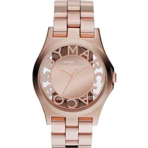 BLACK FRIDAY CLEARANCE SALE - MARC BY MARC JACOBS HENRY SKELETON ROSE GOLD LADIES WATCH (MBM3207)