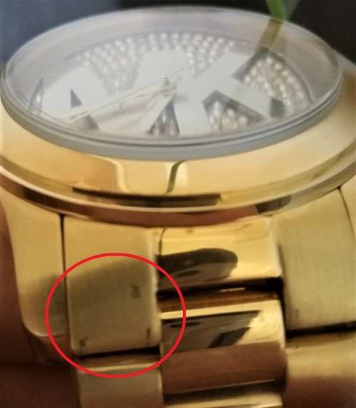 CLEARANCE SALE - MICHAEL KORS RUNWAY CRYSTAL DIAL GOLD PLATED WATCH ( MK5706)