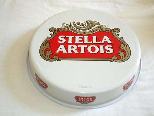 **Collectable Stella Artois metal drinks tray**