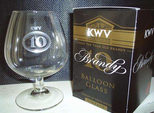 **Collectable KWV 10 Brandy Balloon with box**