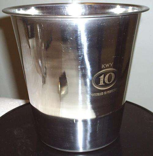 **Collectable Stainless Steel KWV 10 Ice bucket**