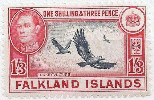 **CLEARANCE SALE - 50% OFF ALL OUR STAMPS!!! 1938 FALKLAND ISLAND 1s 3p **