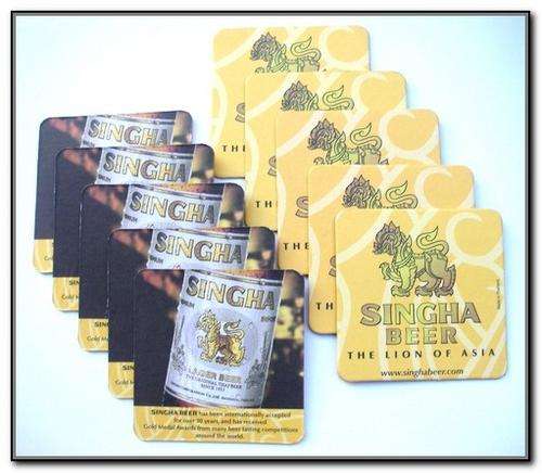 **  CRAZY AUCTION!!! - SINGHA BAR COASTERS (SET OF 10) **
