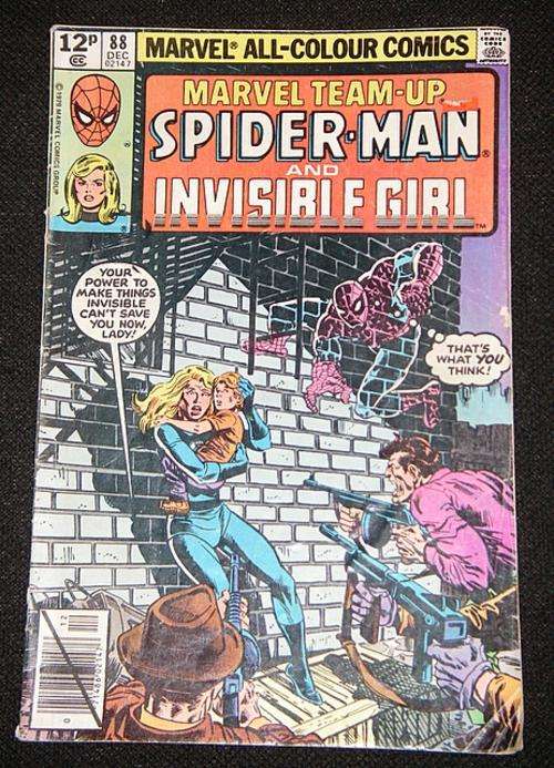 ** 1979 Marvel - Marvel Team-up Spiderman and Invisible Girl 88 **