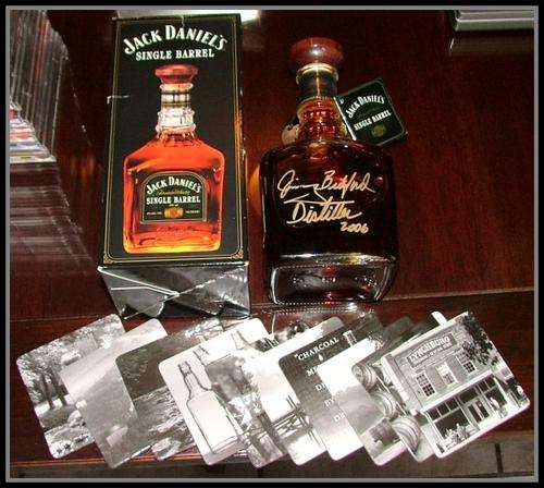 ** JACK DANIEL'S SINGLE BARREL AUTOGRAPHED BY MASTER DISTILLER JIMMY BEDFORD  **