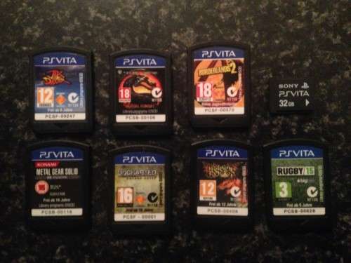 PS Vita with 7 games and 32GB Memory Card
