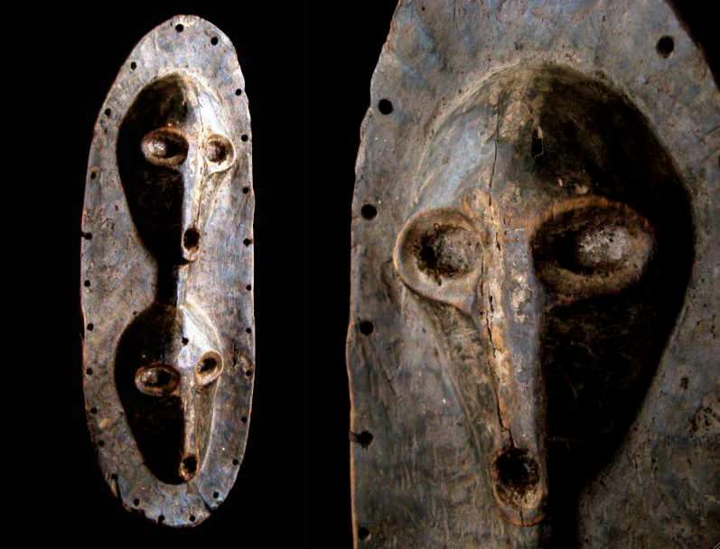 African SHI divination panel DRC vintage tribal original artefact