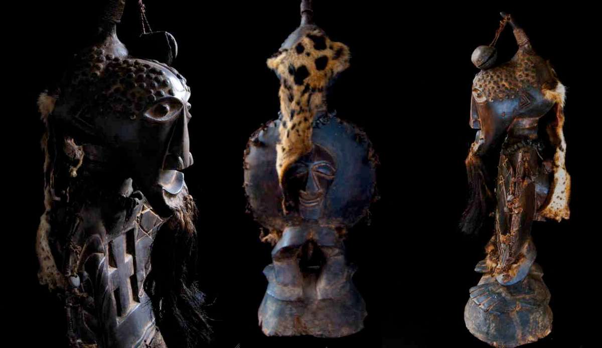 African tribal SONGYE ritual object