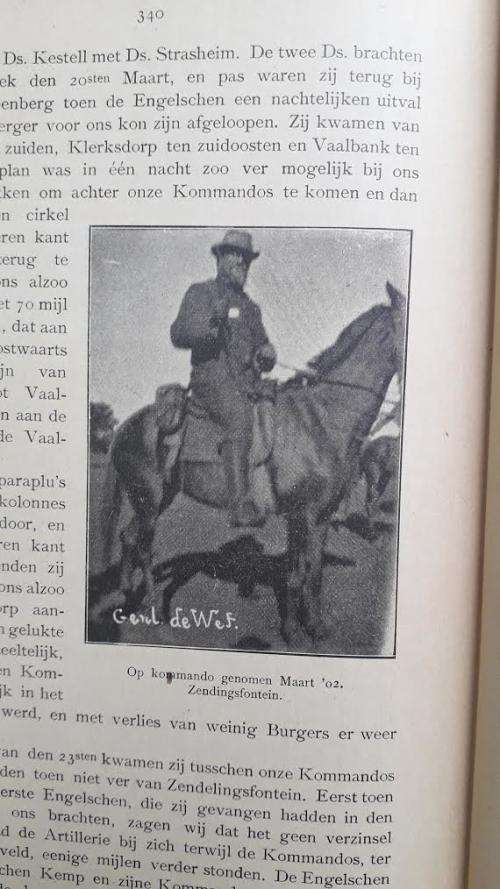 Boer War Collectable! Vechten en Vluchten van Beyers en Kemp bokant de Wet. JF Naude` 1903