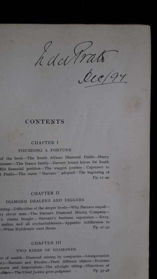AFRICANA COLLECTABLE!! Barney Barnato A Memoir - Harry Raymond. 1st Edition. 1897.