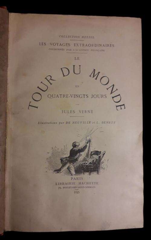 Jules Verne - Voyages Extraordinaires. 1925 Librairie Hachette. Illustrated