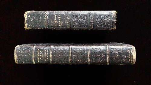 BIBLE (Polyglot English version 1828) and Common Prayer book 1824. Antique.